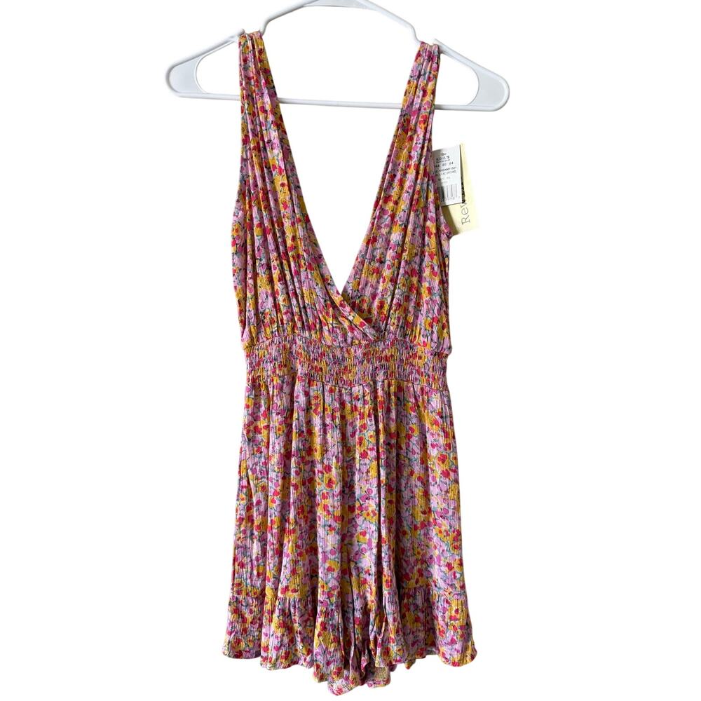 NWT Rewind Juniors Floral Romper XS